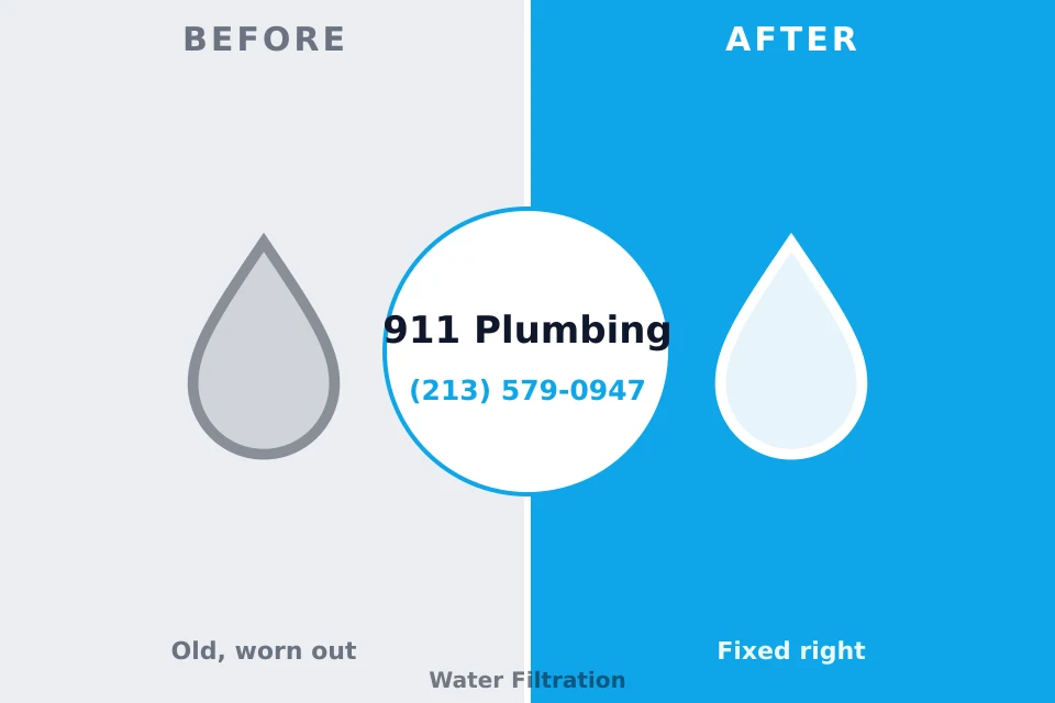 Before and after: plumbing repair Metcalfe, MS